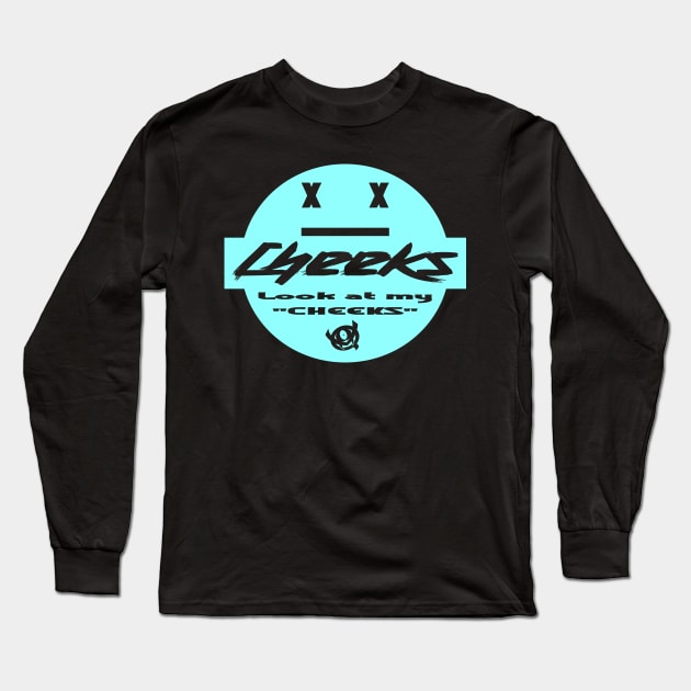 Cheeks Long Sleeve T-Shirt by Kyra_Clay